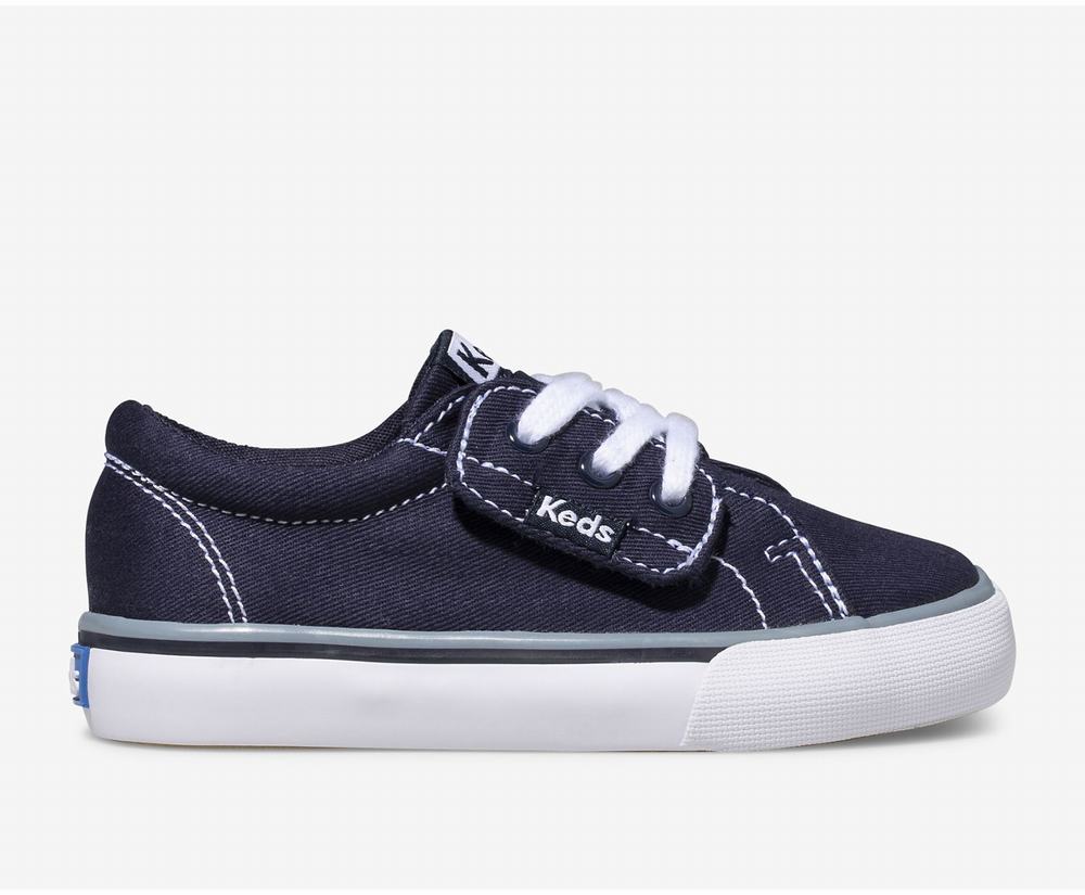 Boy Keds Jump Kick Canvas Shoes Navy 9364127SG - South Africa